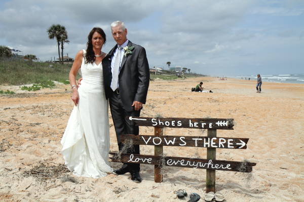 Flagler Beach Wedding Sign scaled Flagler Beach Wedding Sign scaled